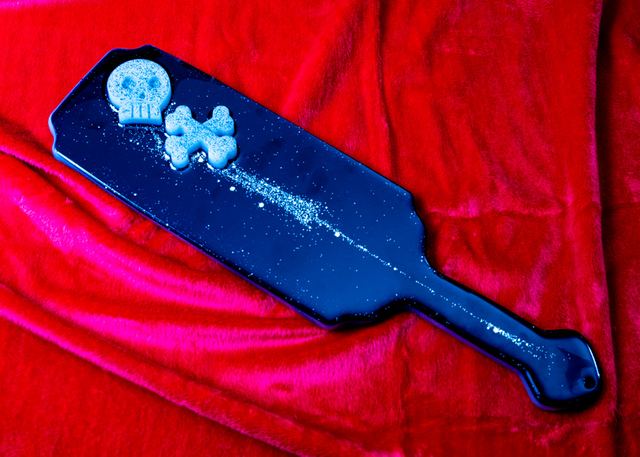 Large Paddle With Skull and Cross Bones