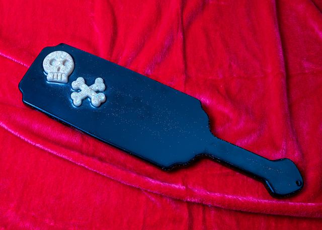 Large Paddle With Skull and Cross Bones