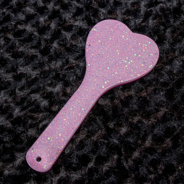 Pink/White Skull Heart Paddle photo 2